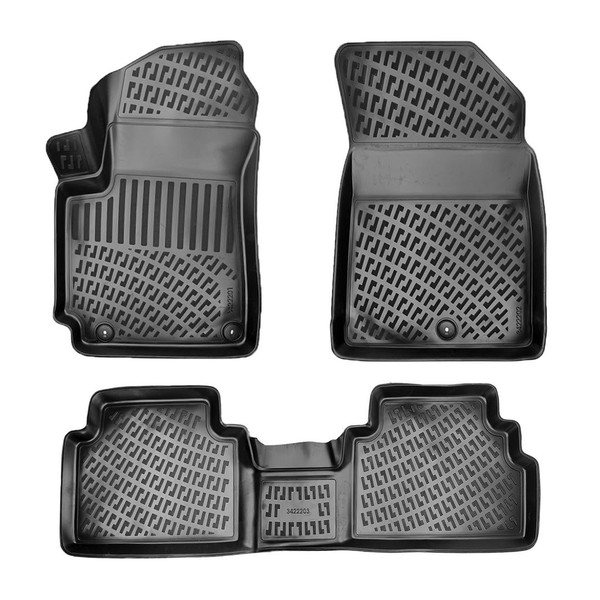 3D Auto Fussmatten Set Passend FüR Kia Soul (3.Gen) Baujahr Ab 2020-image
