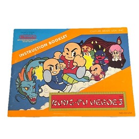 Kung Fu Heroes (NES, 1989) Video Game Manual Authentic Tested Vtg Video Games