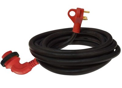 Valterra A10-3025ED90 30A Male to 30A Locking Female Detachable RV Cord 90° 25ft