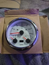 85mm GPS Speedometer 120mph Fuel Level, Voltmeter, Lights, Signals Marine Boat