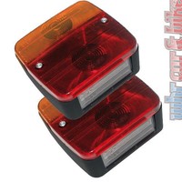 2X LAS SchlußLicht RüCkleuchte AnhäNger RüCklicht AnhäNgerleuchte Kennzeichenbel
