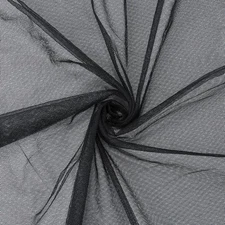 39.4x63 Inch Black Mesh Fabric by The Yard Breathable Polyester Netting Tulle...