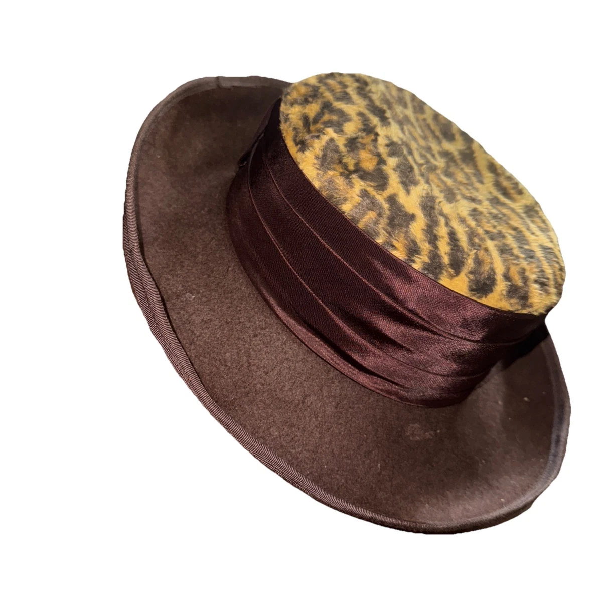 Leopard Brown Vintage Hats for Women for sale | eBay