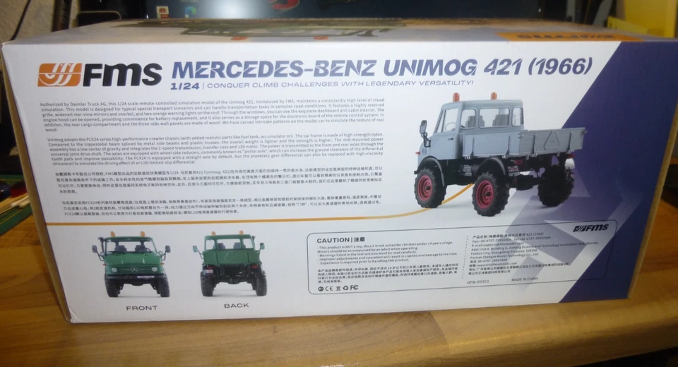 FMS FCX24 Unimog 421  1:24 RTR rot FMS 12405 - Bild 4 von 4