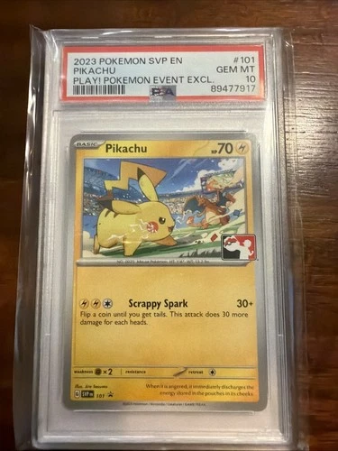 2023 POKEMON SVP EN-SV BLACK STAR PROMO #101 PIKACHU PSA 10