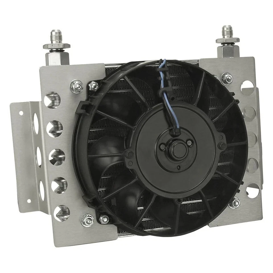 For Ford Bronco 66-95 Derale Performance Atomic Cool Plate & Fin Remote Cooler Foto 2 de 3