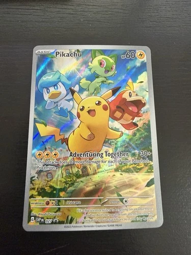 Pikachu 027 Scarlet & Violet Black Star Promo