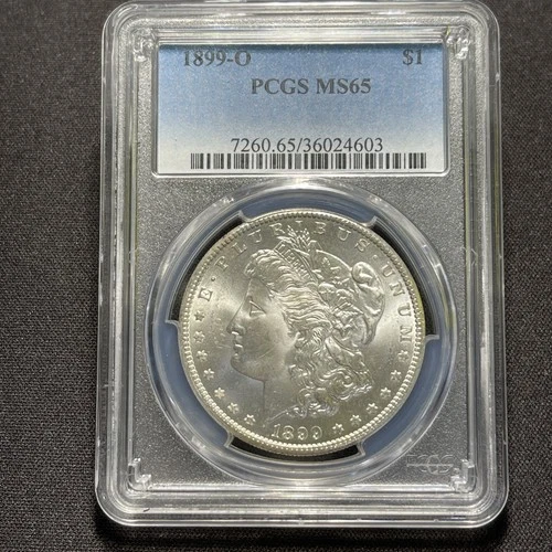 1899 - O  Morgan Silver Dollar Coin PCGS MS 65