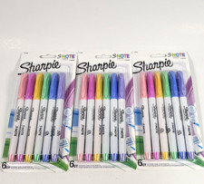 Sharpie S-Note Creative Marker 3 Packs 6 Ct Pastel Colors 2-in-1 Chisel Tip
