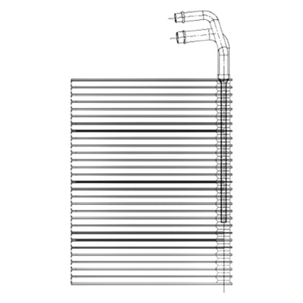 For BMW 750i 2006-2008 TYC 97229 A/C Evaporator Core Foto 2 de 2