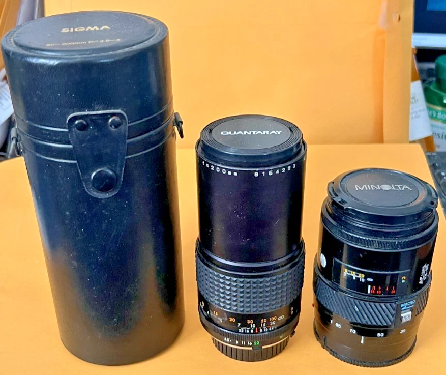 Minolta f/4.5 Camera Lenses 80-200mm Focal for sale | eBay