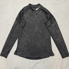 Nike Shirt Men Small Pro Warm Mock Neck Training Base Layer Golf Black Dri Fit