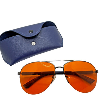 Element Lux Eye Glasses Orange Lens. Blue Frames. C2