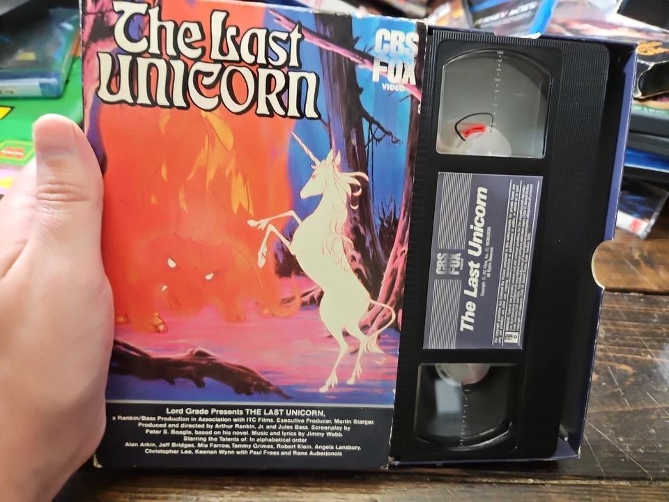 The Last Unicorn VHS 1983 Fantasy Animation CBS Fox Drawer Box Rare 1st Release - Image 4 of 4