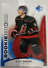 2025-26 Upper Deck SP Rookie Authentics Blue Ryan Suzuki RC Hurricanes #136
