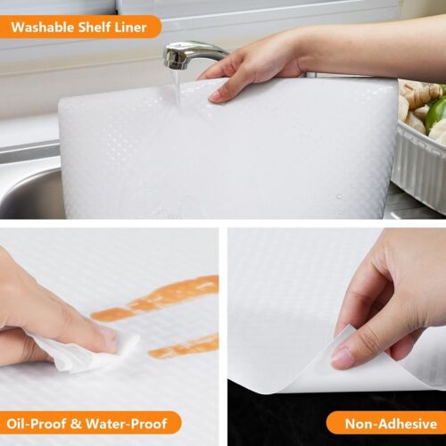 Non-Slip Kitchen and Drawer Mats - Washable Waterproof Shelf Liner 23.6 x 393.7 - Picture 5 of 10