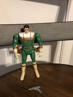 Vintage Bandai Power Rangers Zeo Green Fliphead Auto Morphing