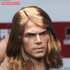 1/6 Anakin Hayden Christensen Planted Hair Male Soldie Head Sculpt Model Toys