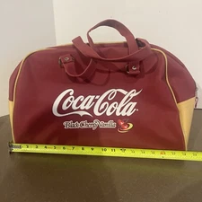 Vintage  Coca Cola Black Cherry Vanilla Athletic Bag Diet Coke Cherry Coke 18”