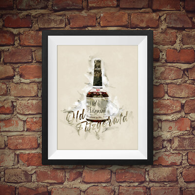 Old Fitzgerald Bourbon Whiskey - Original Wall Art Decor | eBay