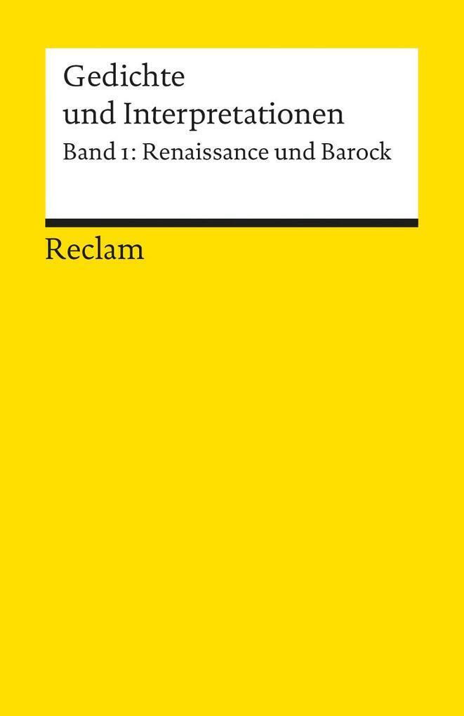 Thumbnail - Gedichte Und Interpretationen 1. Renaissance Und Barock | 1986 |