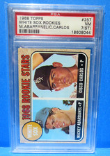 1968 Topps Card #287, ROOKIE STARS Mickey Abarbanel & Cisco Carlos, PSA 7 Graded
