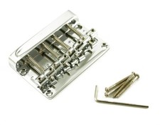 NEW - 4-String Metric Bass Bridge, DCBBR C - CHROME