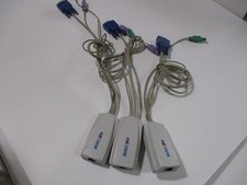 Lot of 3 Minicom 1SU51059 Rev 1 1.2 1.3 PS2 KVM Switch Module Cable