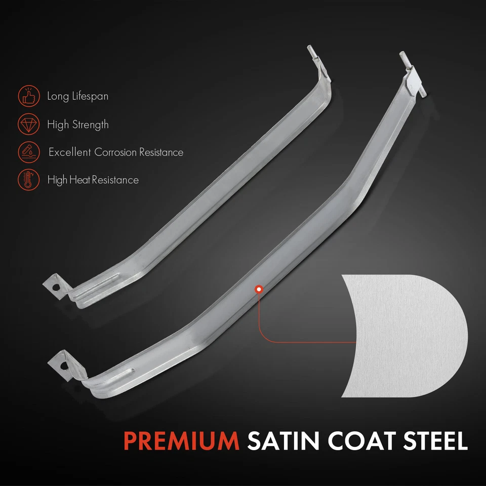 2x correas de tanque de combustible de acero para Chevrolet Impala 1973-1976 Caprice Buick LeSabre Foto 2 de 4