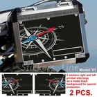 Suitcase stickers BMW R1200 R1250 GS adventure COMPASS adv bags stickers BLACK -