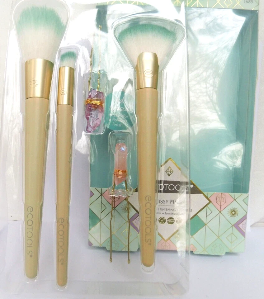 Ecotools Glossy Finish Jade Infused Brush kit - Bild 2 von 4