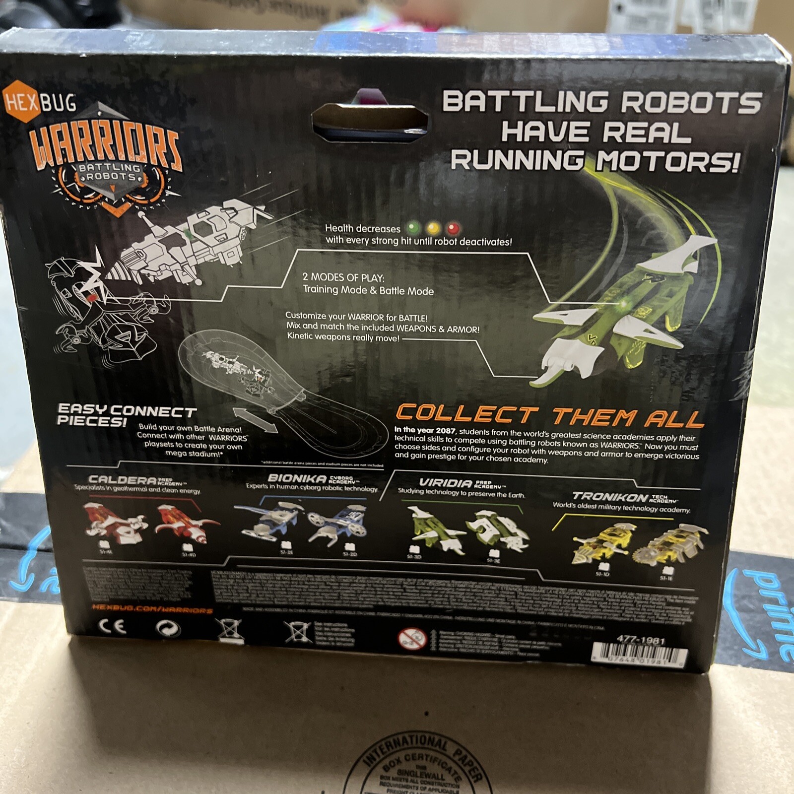 Rare Hard to Find NIB NOS Hexbug Warrirors Battling Robots Viridia vs Tronikon