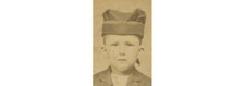 STUDIO PORTRAIT BOY W/ NICE SUIT + HAT FROM SOUTH SIDE PITTSBURGH, PA, CDV