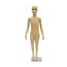 Realistic Kids Mannequin 7-8 Year Old Plastic Mannequin with Base and Wig