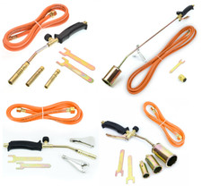 Profi Gasbrenner Handlötset Gasbrennerset Mitteldruckregler Regler Abflammgerät