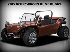 Volkswagen Dune Buggy 2015 in Marrone Nuova Insegna Metallo: 12 x 16" Spedizione Gratuita