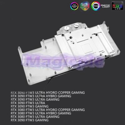 For EVGA 3090 3080 TWF3 DIY Water Block Full Coverage Graphics Card Water Block~