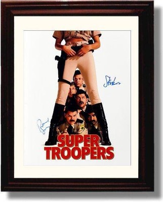 Unframed Steve Lemme & Paul Soter Autograph Promo Print - Super Troopers