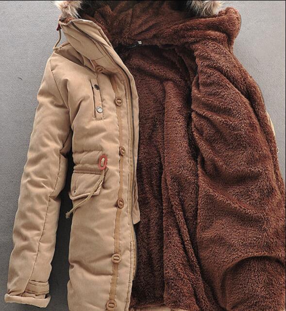 ALTRA Giacca calda uomo invernale slim lana cappotto cotone pile trench parka outwear nuovo