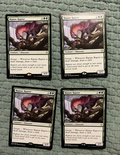 Ripjaw Raptor Playset 4x Ixalan LP MTG Magic The Gathering 