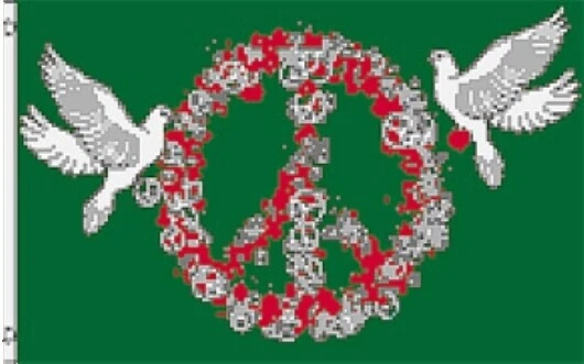 100% Poliéster Patio de Paz y Banderas para el Jardín