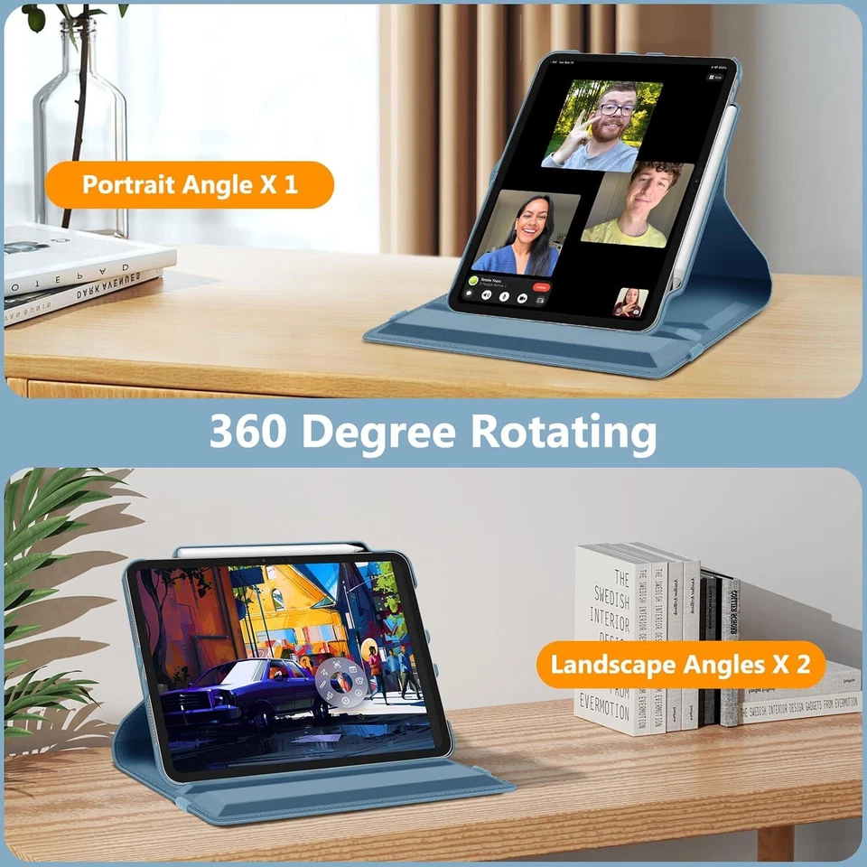 Rotating Case for iPad Pro 11-inch M4 (2024) 360 Degree Swiveling Stand Cover - Image 4 of 4