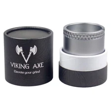 2.5'' 4 Parts Aluminum Viking Axe Toothless Mortar Plus Pestle Grinder Gunmetal