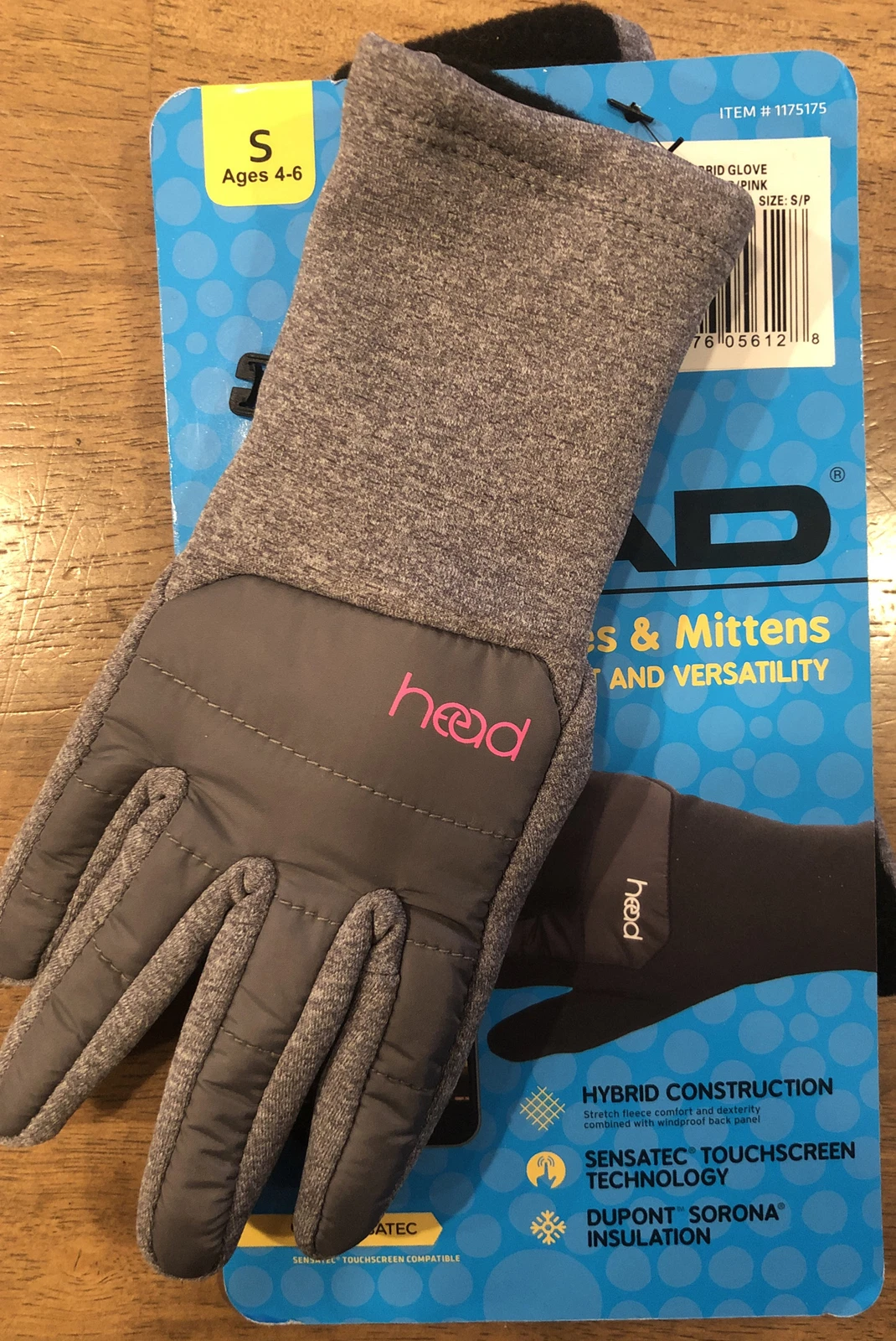 Head - Kids’ Touchscreen Gloves & Mittens - Gray - Small