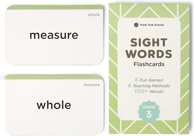 Think Tank Scholar 3rd Grade Sight Words Flash Cards (Third Grade) Pack -... 