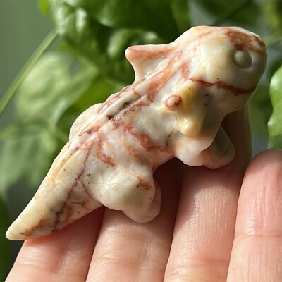 2.5'' Natural Meat stone giant salamander skull quartz crystal skull reiki 1x