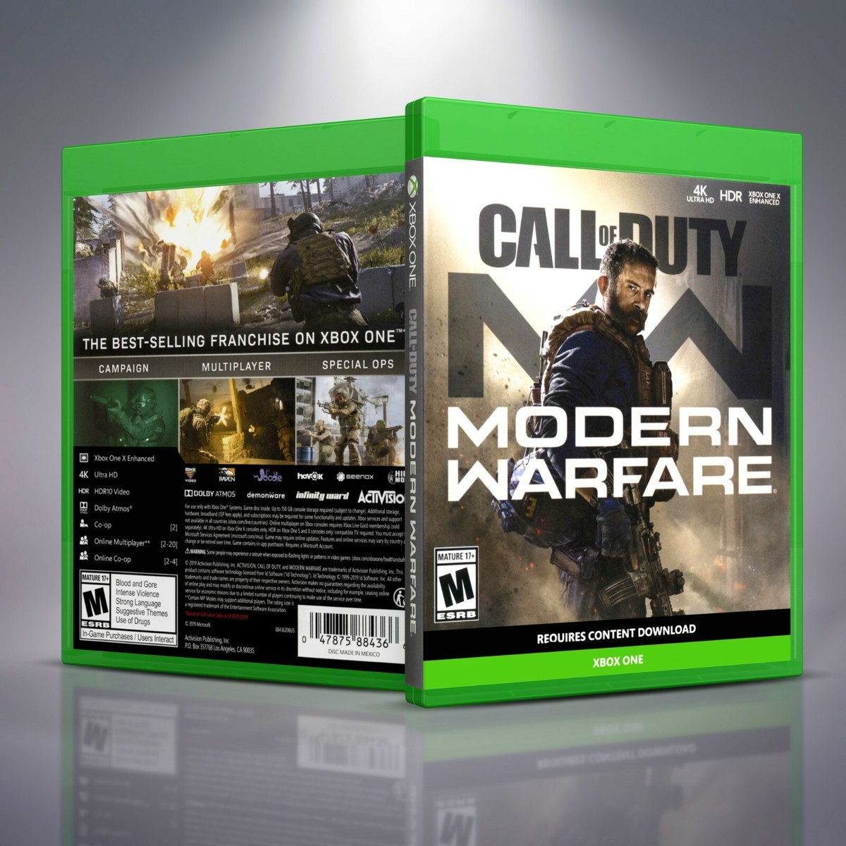 Call of Duty Modern Warfare - Replacement Xbox One XB1 Cover and