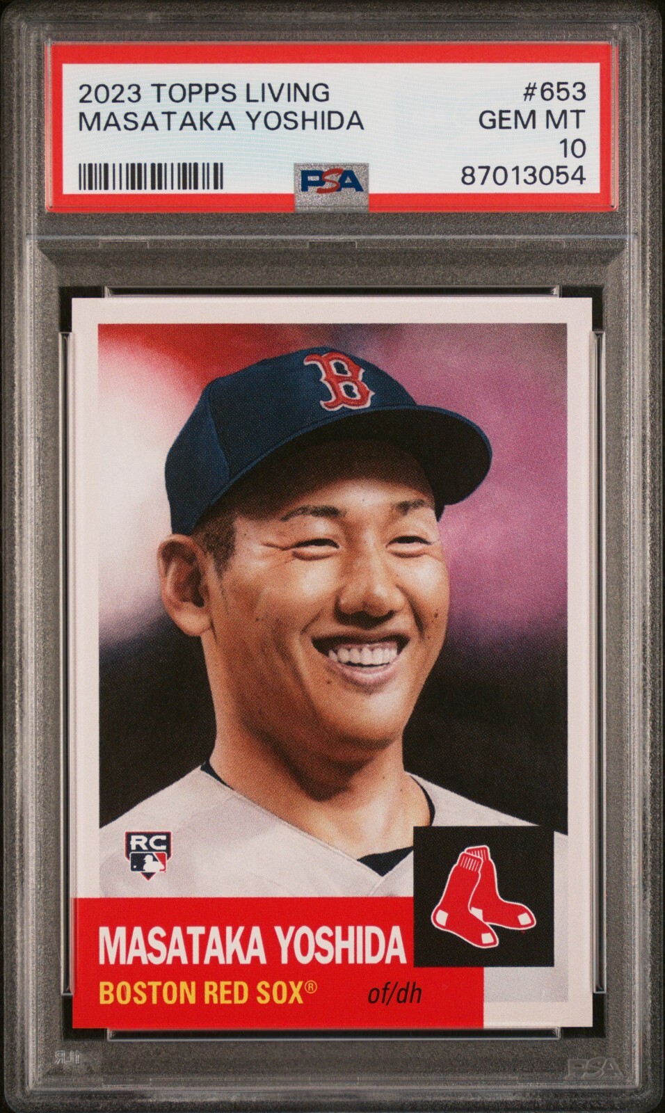 2023 Topps Living Set #653 Masataka Yoshida RC Rookie PSA 10 Gem Mint 87013054