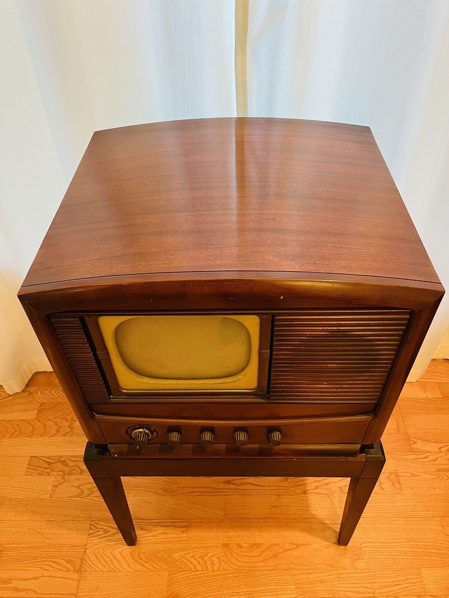 VTG 1948 Philco 10” TV - Model: 48-1001 - W/Original Stand - Great