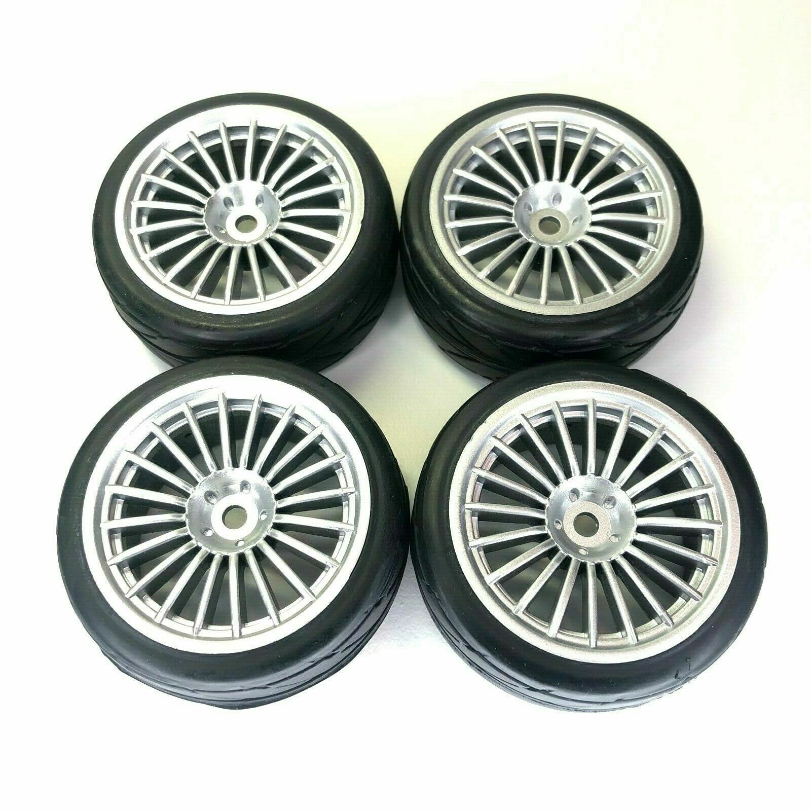 4pcs Rubber 1/10 On Road RC Touring Car Wheels 1.9in12mm Hex eBay